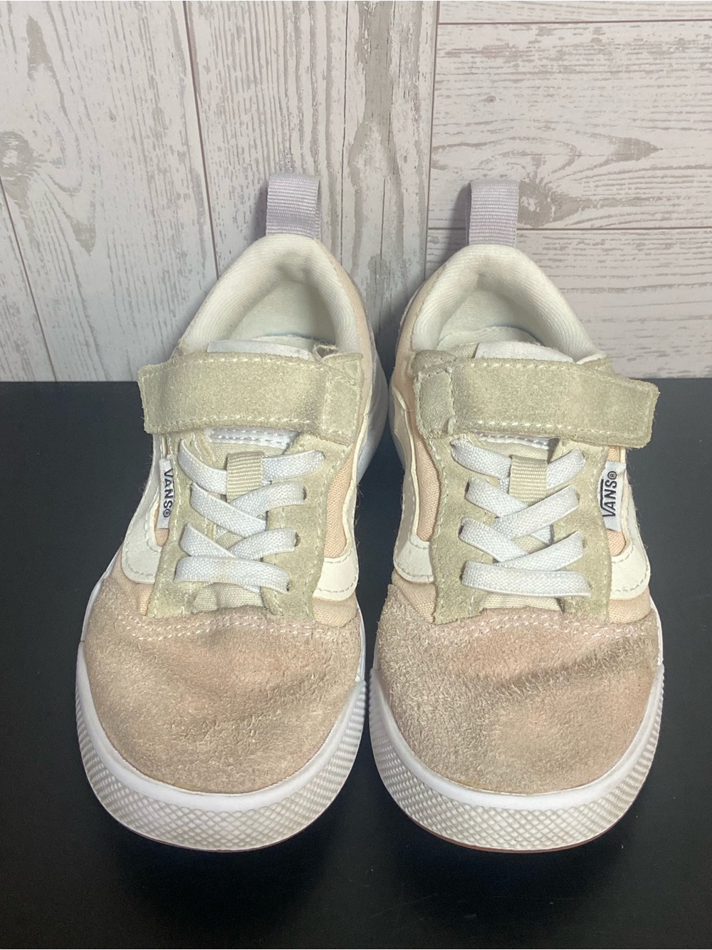 Bundle 2 Pairs Vans Kids Sneakers Pink & Cream UltraRange Size 11/11.5 Toddler - Picture 9 of 16